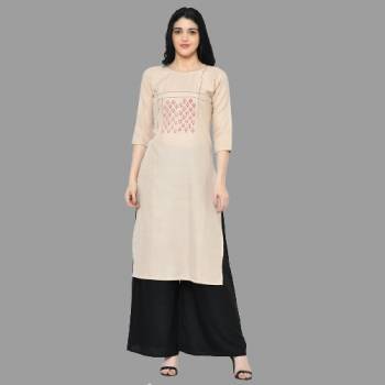 For Your Semi-Casuals, Grab This Designer Readymade Long Kurti In Beige Color Fabricated On Cotton. It Is Beautified With Hand Block Prints And You Can Pair This Up With Some Accessories For A Festive Look. Buy Now.