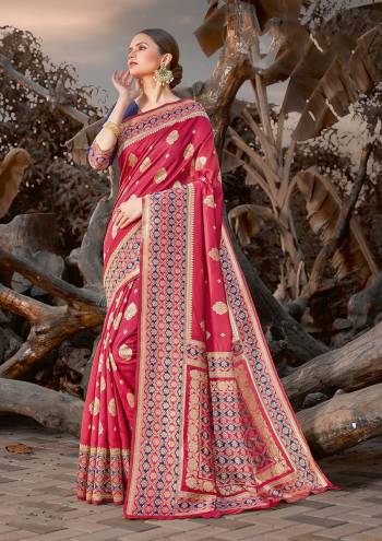 Grab This Pretty Elegant Looking Designer Saree In Dark Color Paired With Contrasting Colored Blouse. This Saree And Blouse Are Silk Based Beautified With Wevon Border And Sirki Work. Buy Now.