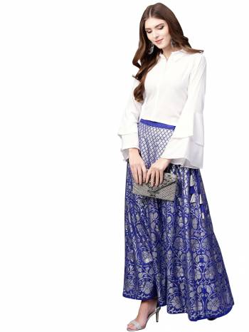 New And Unique Trending Readymade Pair Of Top With Skirt Is Here In Fine Colored Shirt Paired With Skirt. This Readymade Pair Is Fabricated On Fine Range And Avialble In All Regular Sizes.