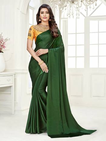 Look Attractive Wearing This Saree Paired With Contrased Colored Blouse.  This Heavy Saree Is Columbus chiffon Based Dyed And Blouse In Satin Based With Designer Printed With Diamond Work.Which Gives A Rich Look To Your Personality. Buy This Pretty Saree Now.