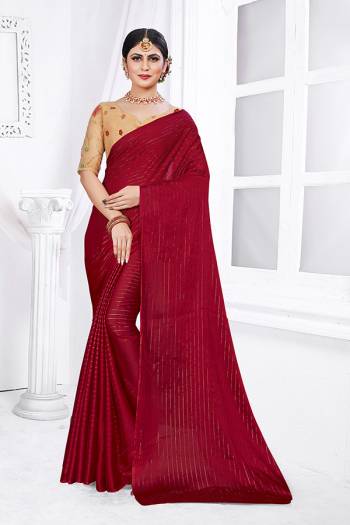 Celebrate This Festive Season In This Very Pretty Colored Wevon Jari Lining Designer Saree Paired With Contrasting Creen Colored Blouse. This Saree Are Rainbow Silk and Blouse Are Net Cotton Based Beautified With Detailed Embroidery. 