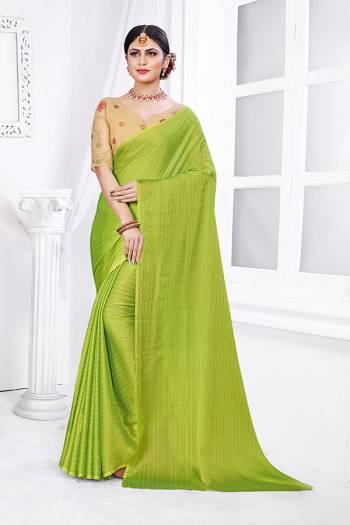 Celebrate This Festive Season In This Very Pretty Colored Wevon Jari Lining Designer Saree Paired With Contrasting Creen Colored Blouse. This Saree Are Rainbow Silk and Blouse Are Net Cotton Based Beautified With Detailed Embroidery. 