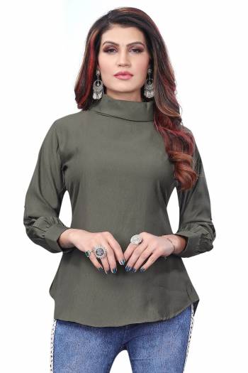 For Your Semi-Casuals, Grab This Designer Readymade Kurti In Fine Color Fabricated On Polyster. It Is Beautified And You Can Pair This Up For A Festive Look. Buy Now.