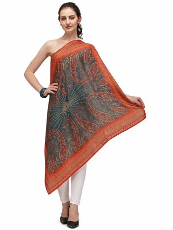 Enhance The Look Of Your Gown, Lehenga Or Even Kurti With This Pretty Digital Printed With Health Guard Anti Viral Coating  Fabricated Scarf. You Can Pair This Up Same Colored Attire. Buy Now.