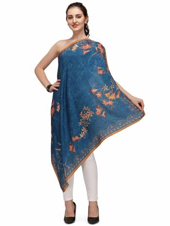 Enhance The Look Of Your Gown, Lehenga Or Even Kurti With This Pretty Digital Printed With Health Guard Anti Viral Coating  Fabricated Scarf. You Can Pair This Up Same Colored Attire. Buy Now.