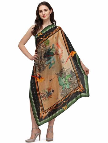 Enhance The Look Of Your Gown, Lehenga Or Even Kurti With This Pretty Digital Printed With Health Guard Anti Viral Coating  Fabricated Scarf. You Can Pair This Up Same Colored Attire. Buy Now.