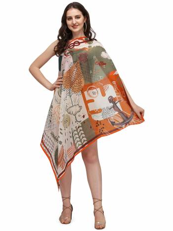 Enhance The Look Of Your Gown, Lehenga Or Even Kurti With This Pretty Digital Printed With Health Guard Anti Viral Coating  Fabricated Scarf. You Can Pair This Up Same Colored Attire. Buy Now.