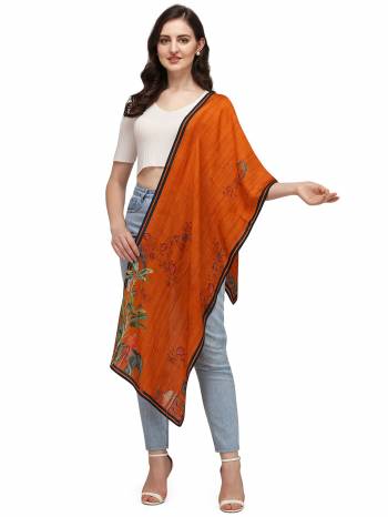 Enhance The Look Of Your Gown, Lehenga Or Even Kurti With This Pretty Digital Printed With Health Guard Anti Viral Coating  Fabricated Scarf. You Can Pair This Up Same Colored Attire. Buy Now.