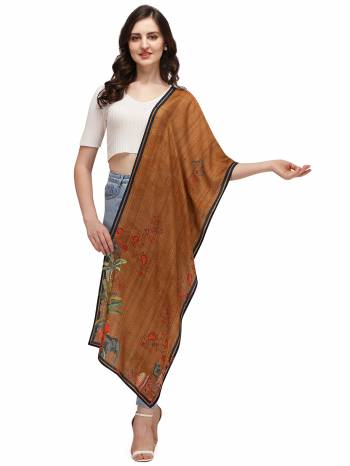 Enhance The Look Of Your Gown, Lehenga Or Even Kurti With This Pretty Digital Printed With Health Guard Anti Viral Coating  Fabricated Scarf. You Can Pair This Up Same Colored Attire. Buy Now.