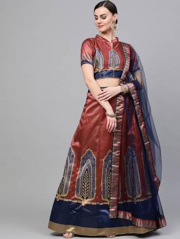 Garb This Heavy Designer Lehenga Choli In All Over Color. This Heavy Designer Digital Printed Lehenga Choli Is Satin Silk Based Paired With Net Fabricated Dupatta With Diamond Work, It Is Beautified With Lovely Attractive Look.