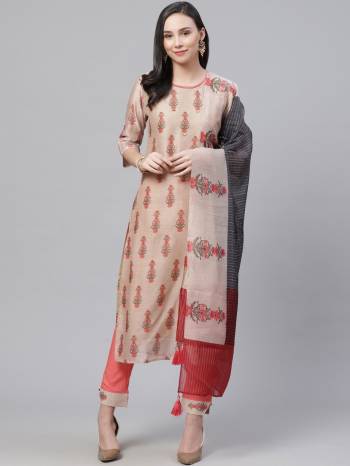 Look Pretty This Designer Long Length Suit In Lovely Color.?Its Pretty Designer Digital Printed Top Is Chanderi Based Paired With Rayon Bottom And Chanderi Fabricated Dupatta Which Gives An Attractive To The Suit.