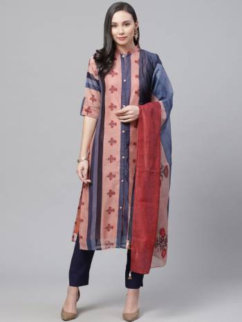 Look Pretty This Designer Long Length Suit In Lovely Color.?Its Pretty Designer Digital Printed Top Is Chanderi Based Paired With Rayon Bottom And Chanderi Fabricated Dupatta Which Gives An Attractive To The Suit.