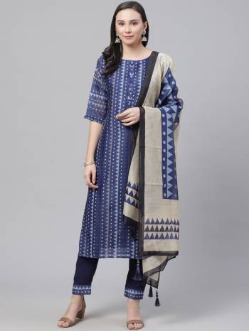 Look Pretty This Designer Long Length Suit In Lovely Color.?Its Pretty Designer Digital Printed Top Is Chanderi Based Paired With Rayon Bottom And Chanderi Fabricated Dupatta Which Gives An Attractive To The Suit.