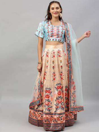 Look This Heavy Designer Lehenga Choli In All Over Color. This Heavy Designer Digital Printed Lehenga Choli Is Satin Silk Based Paired With Net Fabricated Dupatta, It Is Beautified With Lovely Attractive Look.