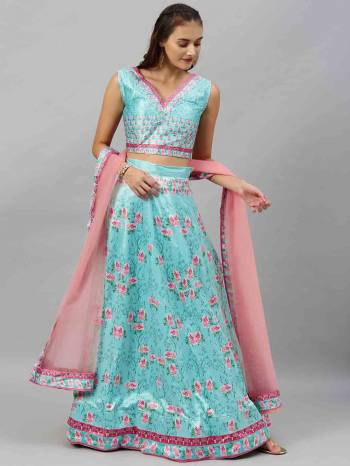 Look This Heavy Designer Lehenga Choli In All Over Color. This Heavy Designer Digital Printed Lehenga Choli Is Satin Silk Based Paired With Net Fabricated Dupatta, It Is Beautified With Lovely Attractive Look.