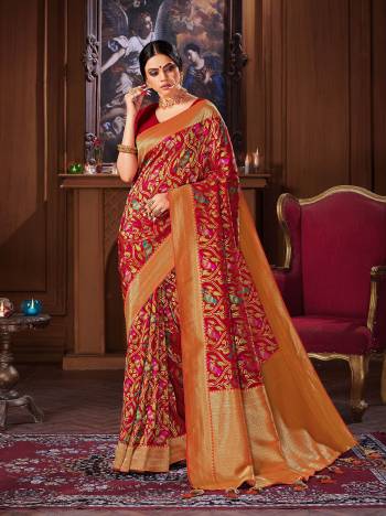 Rich Look This Pretty Elegant Looking Designer Party Wear Saree In Light Color Paired With Blouse. This Saree And Blouse Are Banarasi Silk Based With Heavy Designer Wevon Work Beautified Saree. Buy Now.