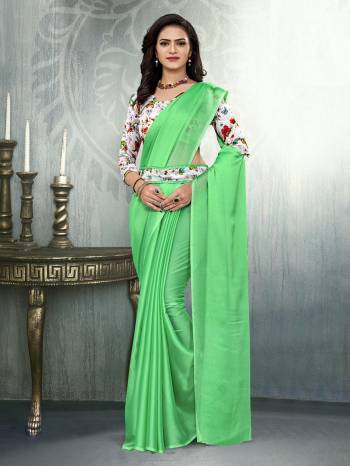 Grab This Pretty Elegant Looking Designer Saree In Fine Color Paired With Contrasting Colored Blouse. This Saree Are Black Rangoli And Blouse Are Satin Based Beautified With Digital Printed,Embroidery And Diamond Work In Blouse. Buy Now.