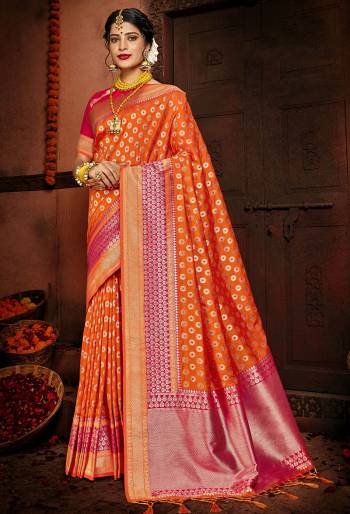 Look Attractive Wearing This Saree Colored Saree Paired With Contrasting Colored Blouse.  This Wevon Designer Saree Is Art Silk Based Which Gives A Rich Look To Your Personality. Buy This Pretty Saree Now.