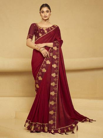 Look Attractive Wearing This Saree Paired With Blouse.  This Heavy Designer Embroidery Lace With Blouse Work Saree Is Chiffon Based And Blouse Are Art Silk Which Gives A Rich Look To Your Personality. Buy This Pretty Saree Now.