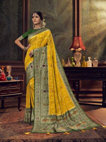 Look Attractive Wearing This Saree Paired With Blouse.  This Heavy Designer Saree Is Art Silk Based Which Gives A Rich Look To Your Personality. Buy This Pretty Saree Now.