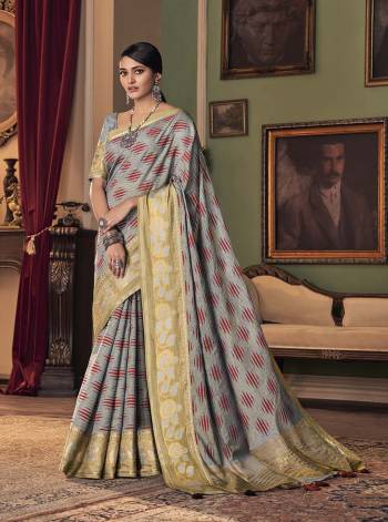 Grab This Pretty Elegant Looking Designer Saree In Dusty Color Paired With Blouse. This Saree And Blouse Are Chiffon Based Beautified With Wevon Designer With Digital Printed And Embroidery. Buy Now.