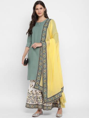 Look Pretty This Radymade Suit In Lovely Color.?Its Pretty Printed,Gota Patti Work Top Is Cotton Based Paired With Cotton Bottom And Chiffon Fabricated Dupatta Which Gives An Attractive To The Suit.