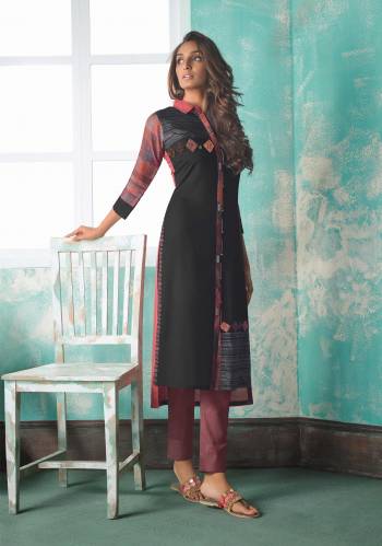 For Your Semi-Casuals, Grab This Designer Readymade Long Kurti In Fine Color Fabricated On Rayon Silk. It Is Beautified With Designer Printed. For A Festive Look. Buy Now.