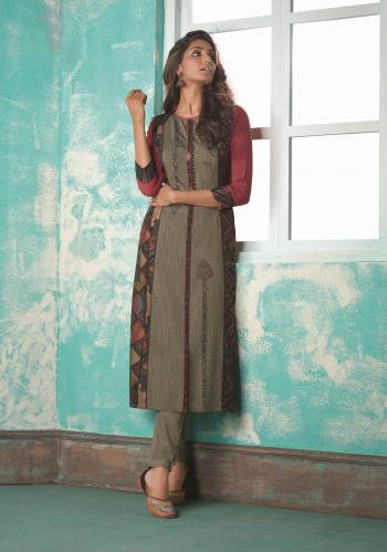 Attrective Look This Designer Readymade Kurti In Fine Color Fabricated On Cotton Silk. It Is Beautified With Designer Printed. For A Festive And Partywear Designer Kurti. Buy Now.