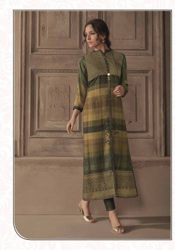 Attrective Look This Designer Readymade Kurti In Fine Color Fabricated On Soft Silk. It Is Beautified With Designer Printed. For A Festive And Partywear Designer Kurti. Buy Now.