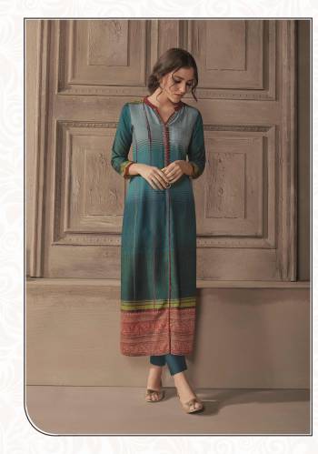 Attrective Look This Designer Readymade Kurti In Fine Color Fabricated On Cotton Silk. It Is Beautified With Designer Printed. For A Festive And Partywear Designer Kurti. Buy Now.