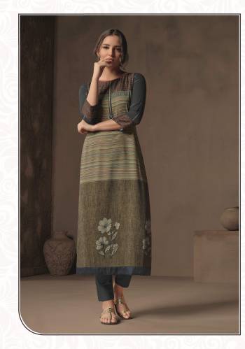 Attrective Look This Designer Readymade Long Kurti In Fine Color Fabricated On Rayon Silk. It Is Beautified With Designer Printed. For A Festive And Partywear Designer Long Kurti. Buy Now.