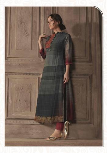 Attrective Look This Designer Readymade Long Kurti In Fine Color Fabricated On Cotton Silk. It Is Beautified With Designer Printed. For A Festive And Partywear Designer Long Kurti. Buy Now.