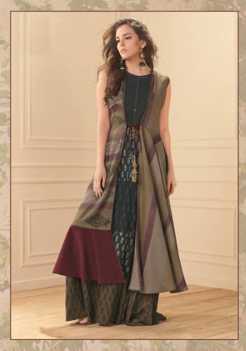 Attrective Look This Designer Readymade Long Kurti In Fine Color Fabricated On Cotton Silk. It Is Beautified With Designer Printed. For A Festive And Partywear Designer Long Kurti. Buy Now.