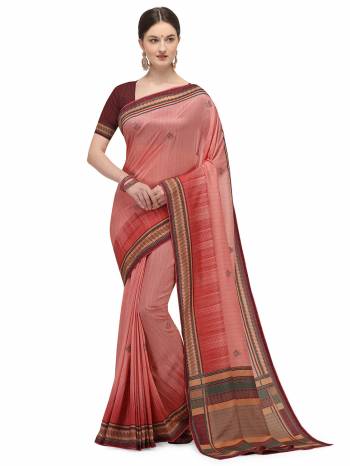 Adorn The Pretty Angelic Look Wearing This Heavy Designer Wevon Woth Digital Printed Saree In Fine Color Paired With Contrasting Colored Blouse. This Saree Is Fabricated On Tussar Silk Paired With Blouse. Its Pretty Color Pallete Will Give An Attractive Look To Your Personality. 