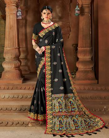 Adorn The Pretty Angelic Look Wearing This Heavy Designer Coding Embroidery With Diamond Work Saree In Fine Color Paired With Blouse. This Saree Is Fabricated On Weaving Silk Paired With Blouse. Its Pretty Color Pallete Will Give An Attractive Look To Your Personality. 