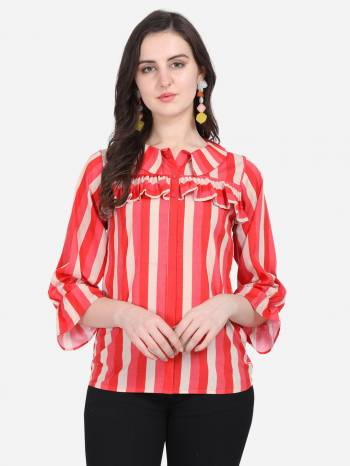 Attrective Look This Readymade Kurti In Fine Color Fabricated On American Crepe Beautified With Digital Printed. It Is Light In Weight And Easy To Carry All Day Long. 