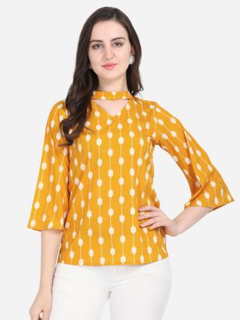 Attrective Look This Readymade Kurti In Fine Color Fabricated On American Crepe Beautified With Digital Printed. It Is Light In Weight And Easy To Carry All Day Long. 