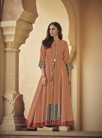 Flaunt Your Rich And Elegant Taste Wearing This Designer Readymade Long Gown In Fine Color. This  Pretty Gown Is Fabricated On Silk Blend Beautified With Designer Printed. Its Fabric Is Soft Towards Skin And Easy To Carry All Day Long. 