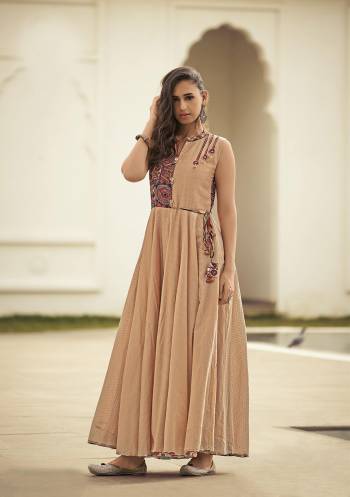 Attrective Your Rich And Elegant Taste Wearing This Designer Readymade Long Gown In Fine Color. This  Pretty Gown Is Fabricated On Rayon Silk Beautified With Designer Printed. Its Fabric Is Soft Towards Skin And Easy To Carry All Day Long. 