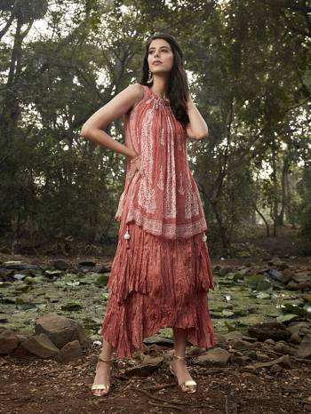 Attrective Your Rich And Elegant Taste Wearing This Designer Readymade Long Gown In Fine Color. This  Pretty Gown Is Fabricated On Soft Silk Beautified With Designer Printed. Its Fabric Is Soft Towards Skin And Easy To Carry All Day Long. 