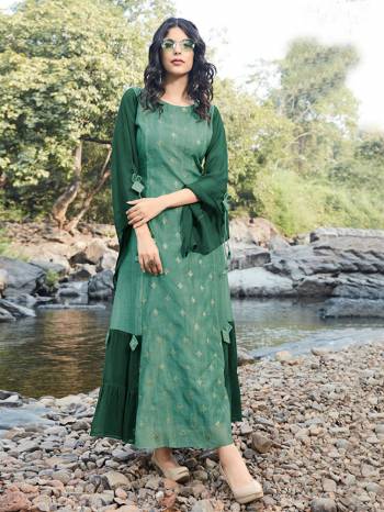 Attrective Your Rich And Elegant Taste Wearing This Designer Readymade Long Gown In Fine Color. This  Pretty Gown Is Fabricated On Rayon Silk Beautified With Designer Printed. Its Fabric Is Soft Towards Skin And Easy To Carry All Day Long. 