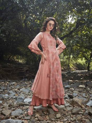 Attrective Your Rich And Elegant Taste Wearing This Designer Readymade Long Gown In Fine Color. This  Pretty Gown Is Fabricated On Soft Silk Beautified With Designer Printed. Its Fabric Is Soft Towards Skin And Easy To Carry All Day Long. 