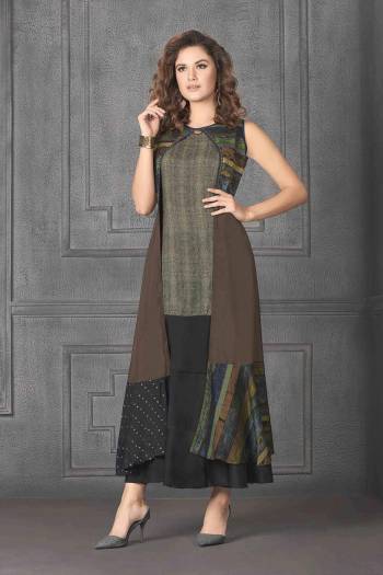 Attrective Your Rich And Elegant Taste Wearing This Designer Readymade Long Gown In Fine Color. This  Pretty Gown Is Fabricated On Rayon Silk Beautified With Designer Printed. Its Fabric Is Soft Towards Skin And Easy To Carry All Day Long. 
