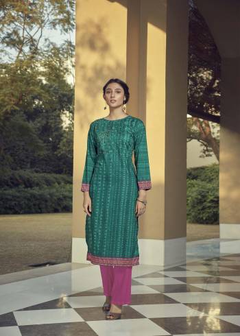 Attrective Look This Designer Readymade Kurti In Fine Color Fabricated On Rayon Silk. It Is Beautified With Designer Style. For A Festive And Partywear Designer Kurti. Buy Now.