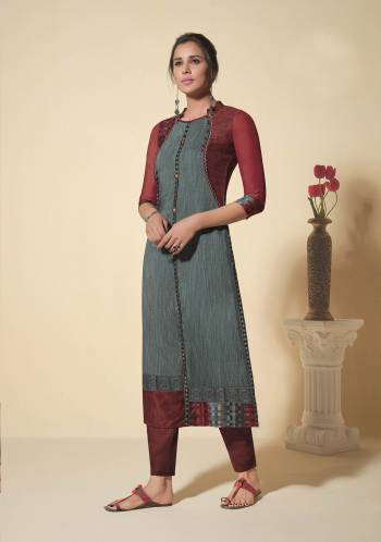 Attrective Look This Designer Readymade Kurti In Fine Color Fabricated On Soft Silk. It Is Beautified With Designer Style. For A Festive And Partywear Designer Kurti. Buy Now.