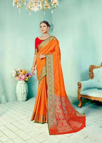 Look Attractive Wearing This Two Tone Colored Saree Paired With Contrasted Colored Blouse.  This Heavy Designer Wevon Kashmiri Work Saree Is Soft Two Tone Silk Based Which Gives A Rich Look To Your Personality. Buy This Pretty Saree Now.