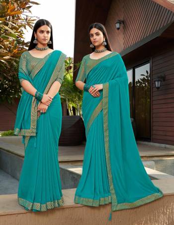 Adorn The Pretty Angelic Look Wearing This Heavy Broket Designer Saree In Sky Blue Color Paired With Matching Blouse. This Saree Is Fabricated On Sambalpuri Silk Paired With Broket Fabricated Blouse. Its Pretty Color Pallete Will Give An Attractive Look To Your Personality. 