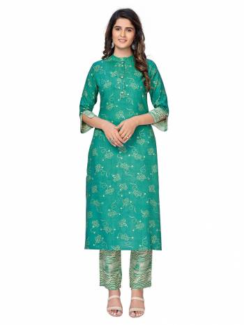 Attrective Summer Collection This Designer Redymade Suit In Fine Color Paired. Its Printed Top And Bottom Are Cotton Fabric With Designer Printed . Buy this Suit Now.