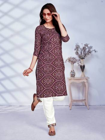 Attrective Look Collection This Designer Redymade Suit In Lovely Color Paired. Its Printed Top Is Rayon Are Bandhej Printed And Bottom Are Cotton Fabric Are Designer Embroidery Work . Buy this Suit Now.