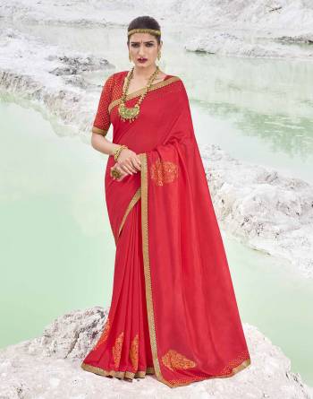 Garb This Pretty Angelic Look Wearing This Heavy Designer Swaroski Work Saree In Dark Color Paired With Matching Blouse. This Saree Is Fabricated On Vichitra Silk Paired With Broket Fabricated Blouse. Its Pretty Color Pallete Will Give An Attractive Look To Your Personality. 